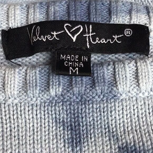 Velvet Heart ZUMA Blue Tie Dye Crew Neck Sweater - Picture 14 of 16